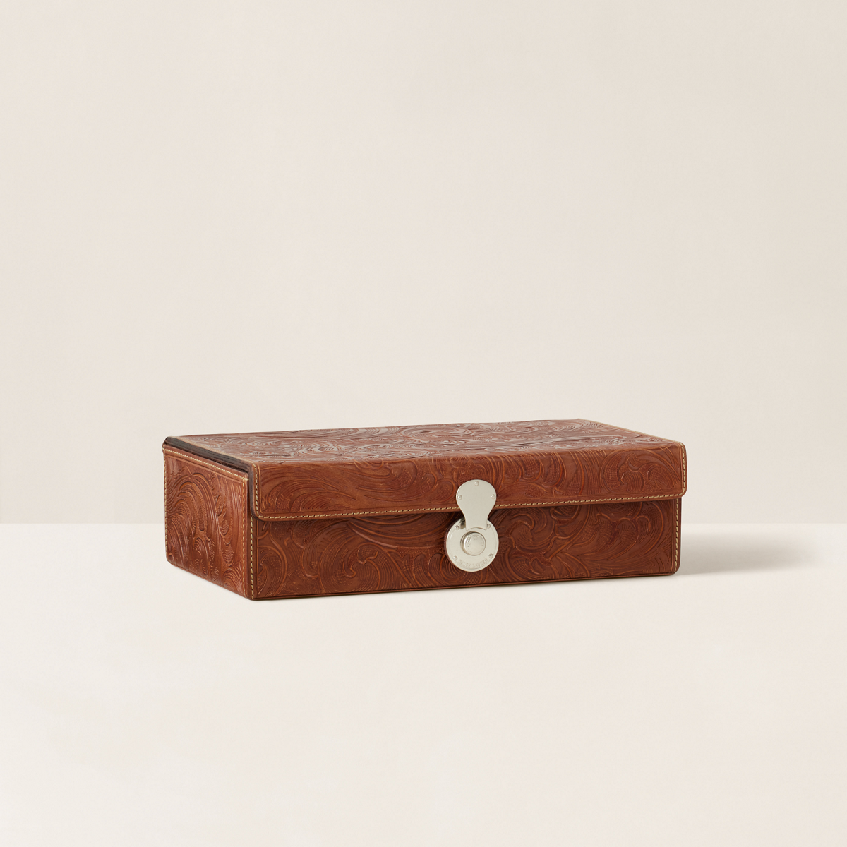 Ralph Lauren  Adrienne レザーボックス Ralph Lauren Home Adrienne レザーボックス | ニュートラル