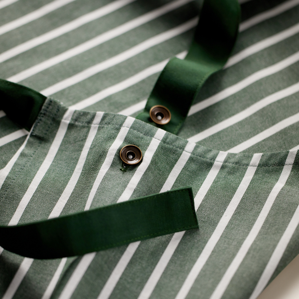 未使用　ラルフローレン　ストライプコットンエプロン 新品未使用 ラルフローレン RALPH LAUREN フリルエプロン