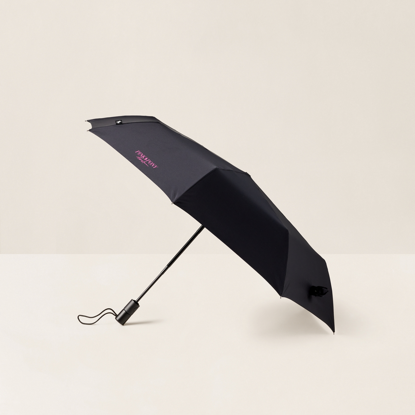 Зонты Ralph Lauren Pink Pony Collapsible Umbrella, цвет: Чёрный — фото 3