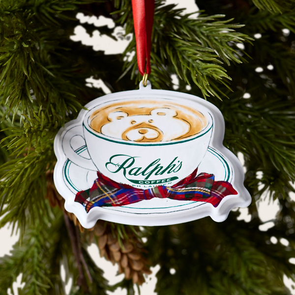 Ralph&rsquo;s Coffee Holiday Bear Cup Ornament