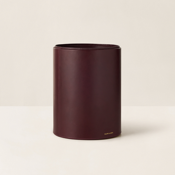 Brennan Leather Waste Bin