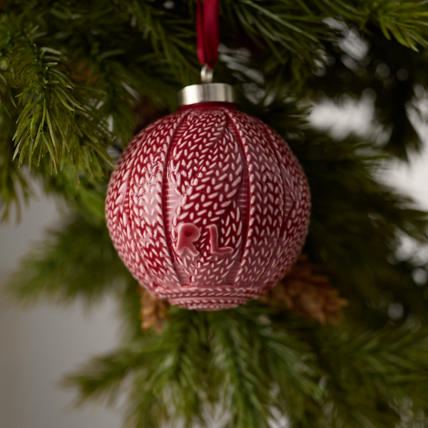 Cable-Knit Ornament Gift Set