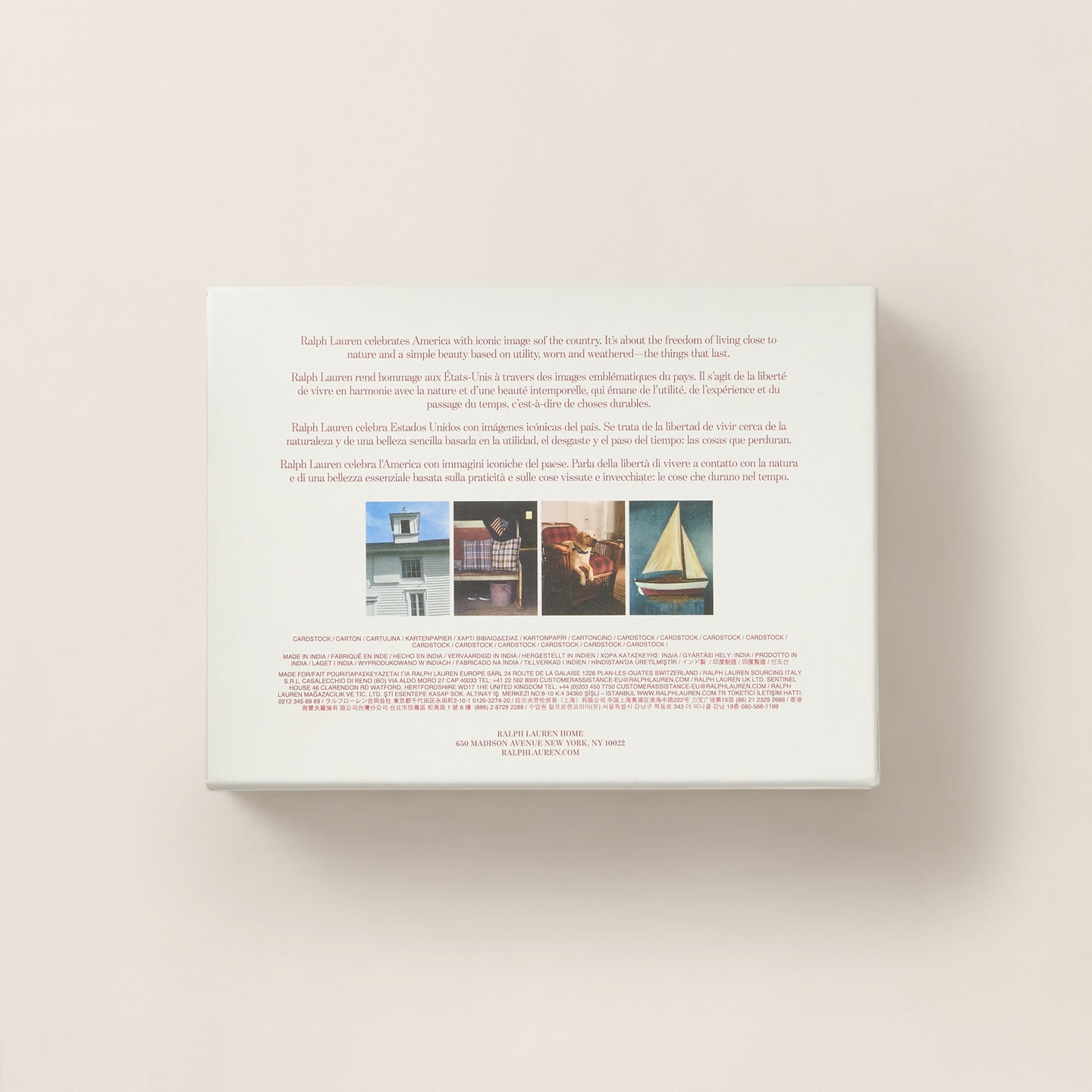 Ralph Lauren USA 250th Anniversary Notecard Set, цвет: Разноцветный — фото 2