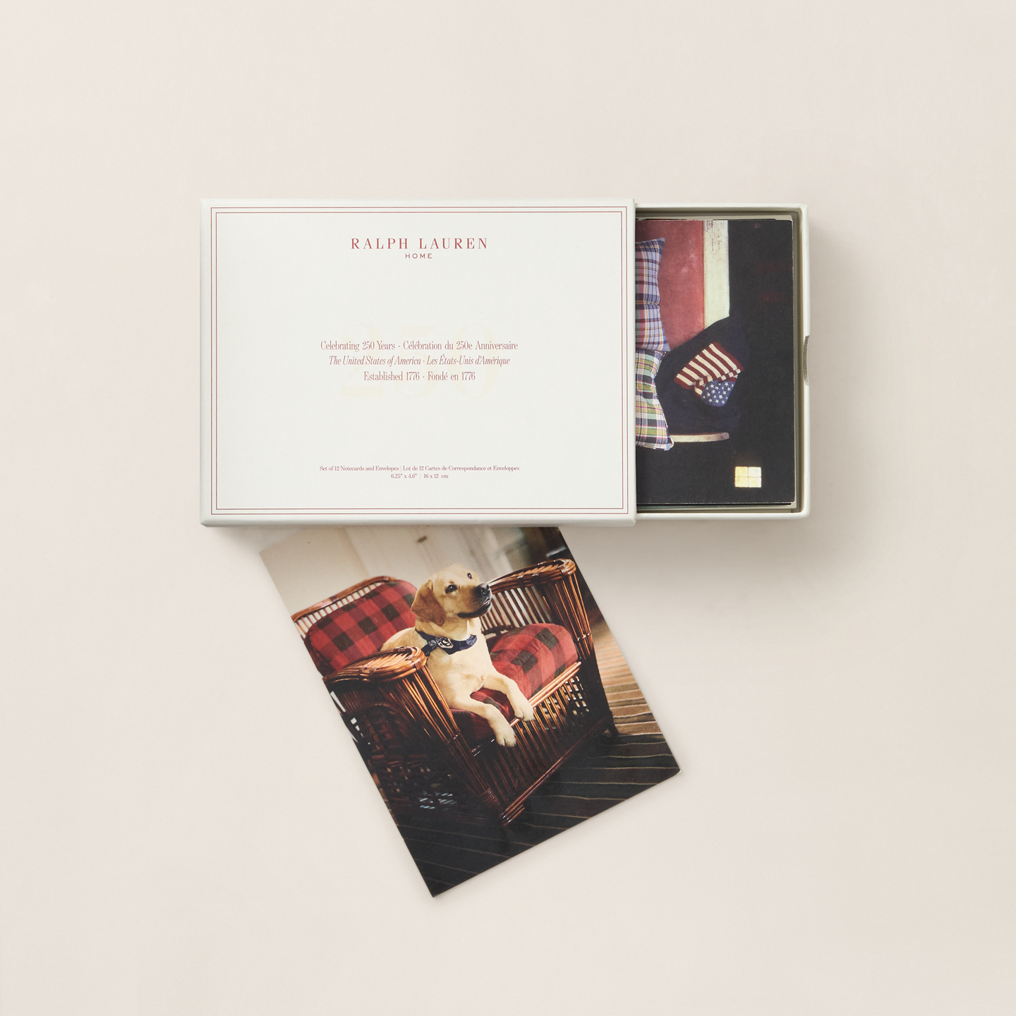 Ralph Lauren USA 250th Anniversary Notecard Set, цвет: Разноцветный — фото 3