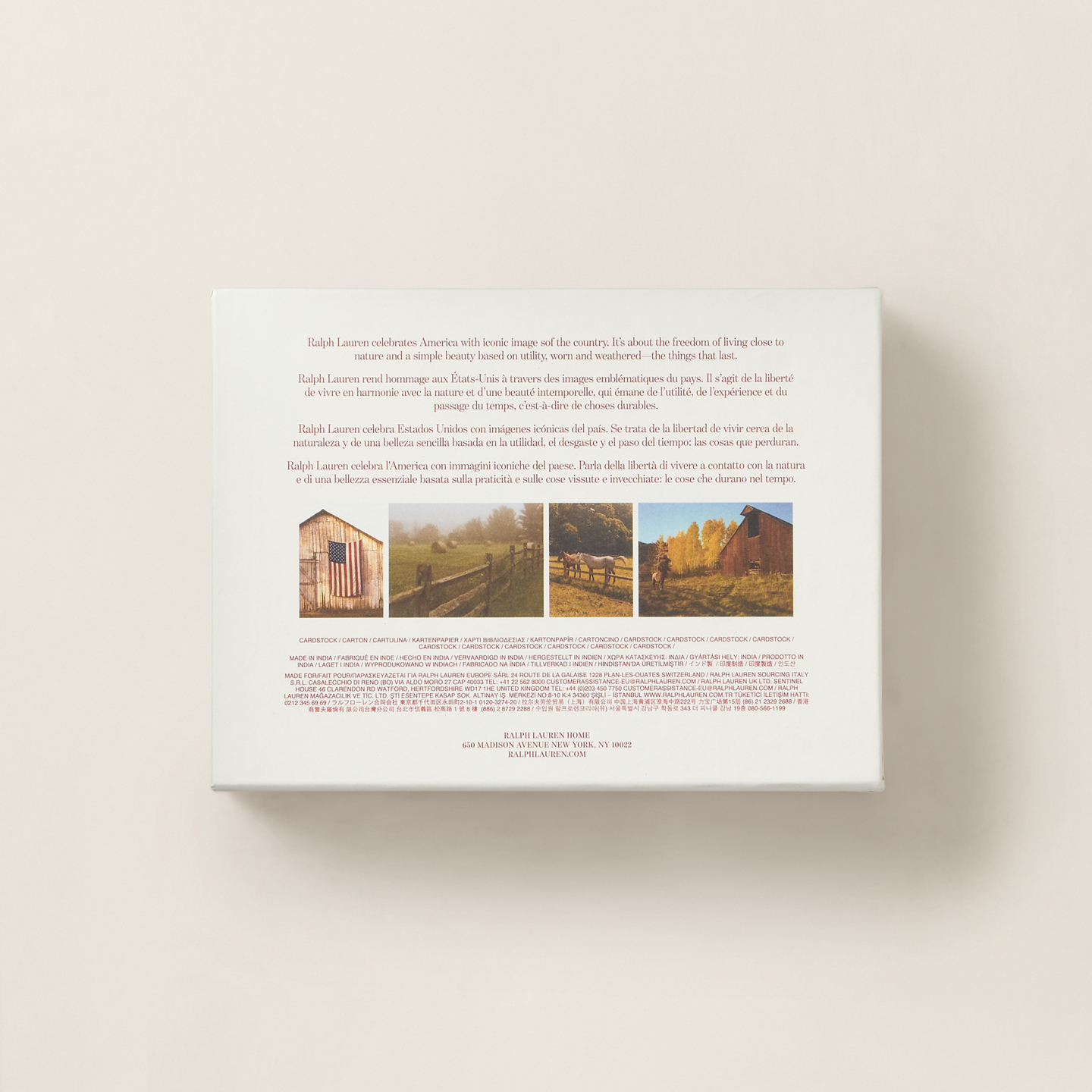 Ralph Lauren USA 250th Anniversary Notecard Set, цвет: Разноцветный — фото 2