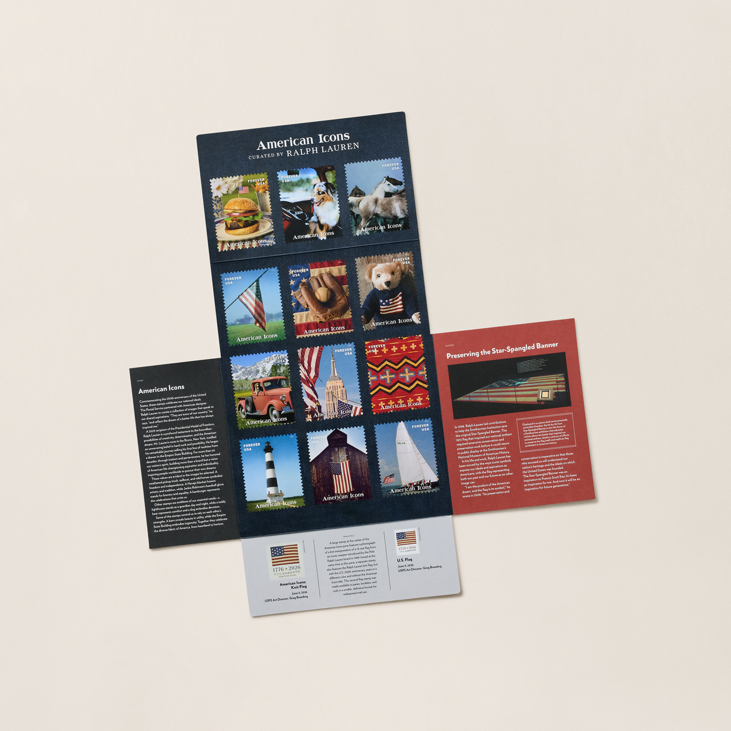 Ralph Lauren American Icons Stamp Portfolio, цвет: Разноцветный — фото 1