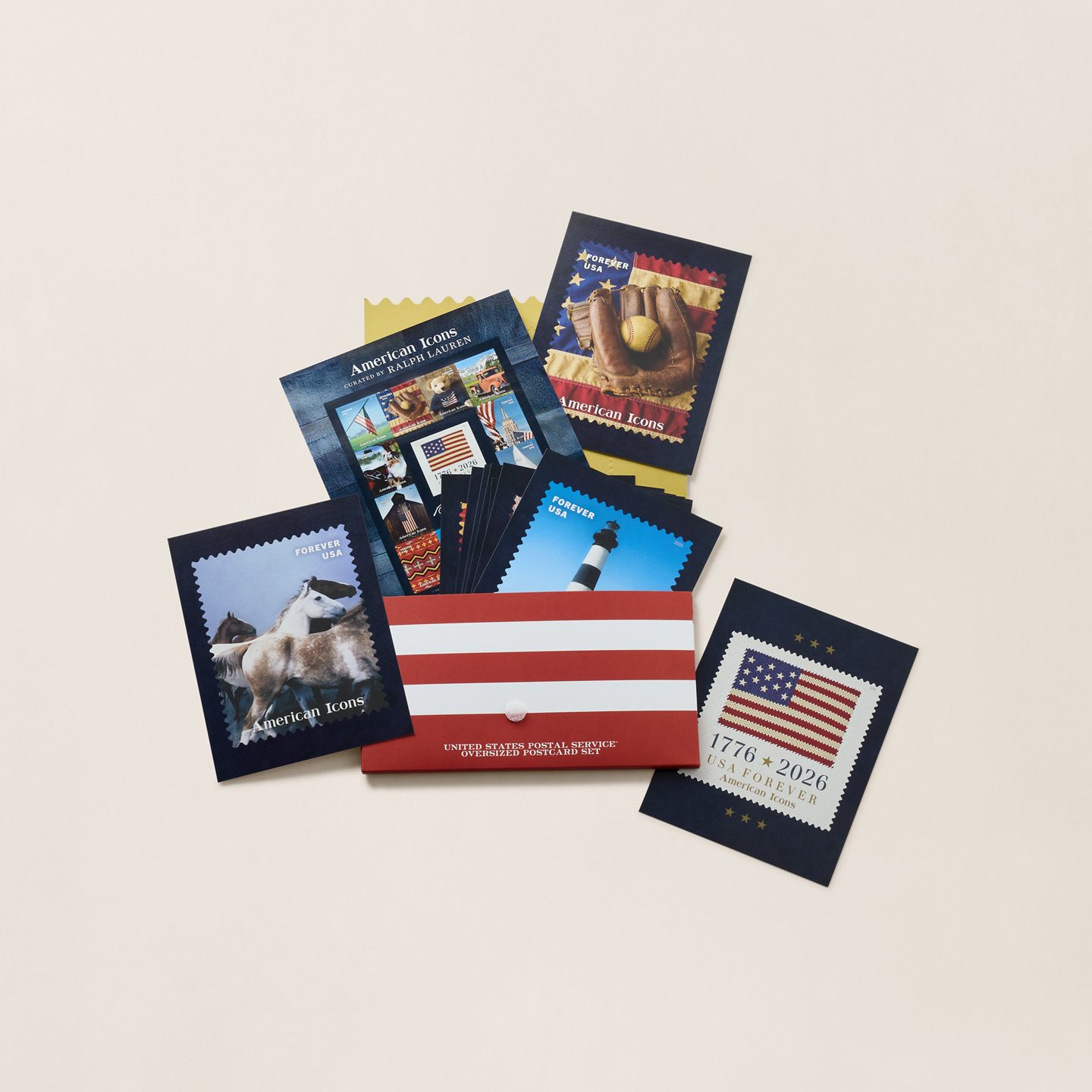 Ralph Lauren American Icons Postcard Set, цвет: Разноцветный — фото 3