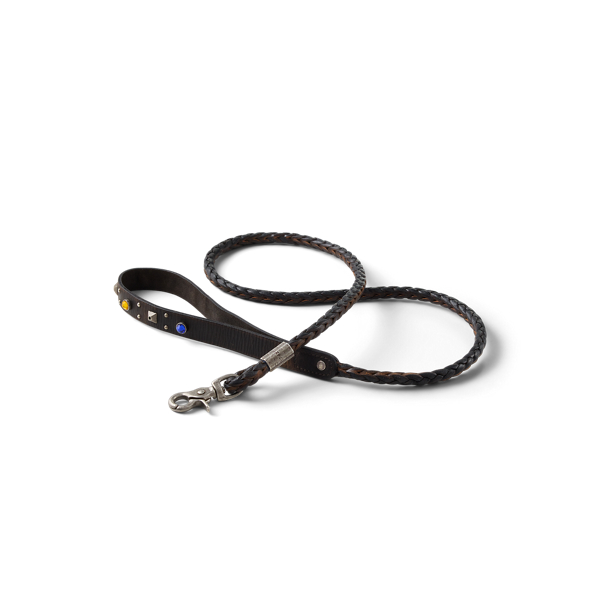 Studded Leather Dog Leash