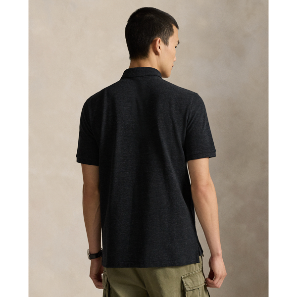 Black Marl Heather The Iconic Classic Fit Mesh Polo Polo Ralph Lauren 5