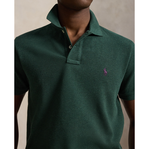 Scotch Pine Heather The Iconic Classic Fit Mesh Polo Polo Ralph Lauren 6