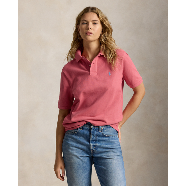 Red Sky The Iconic Classic Fit Mesh Polo Polo Ralph Lauren 5