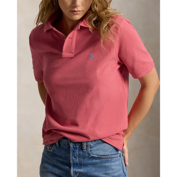 Red Sky The Iconic Classic Fit Mesh Polo Polo Ralph Lauren 8