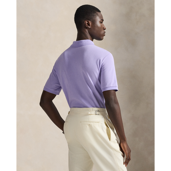 Sky Lavender The Iconic Classic Fit Mesh Polo Polo Ralph Lauren 5