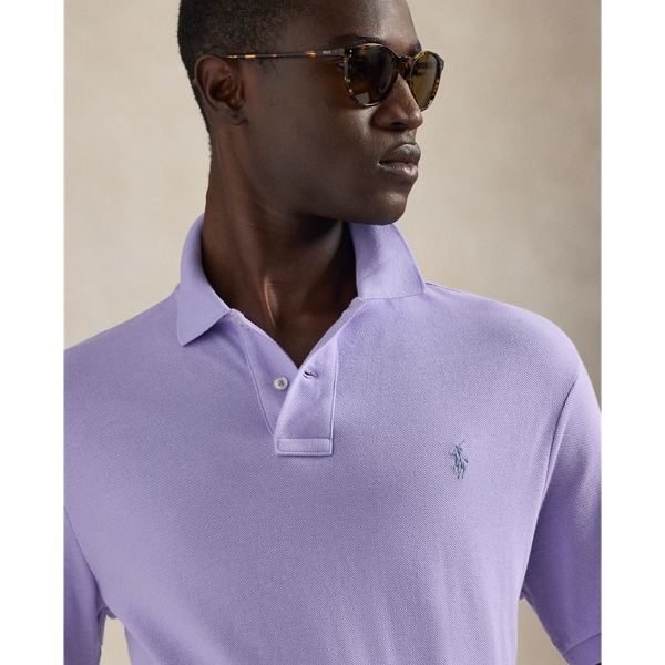 Sky Lavender The Iconic Classic Fit Mesh Polo Polo Ralph Lauren 6