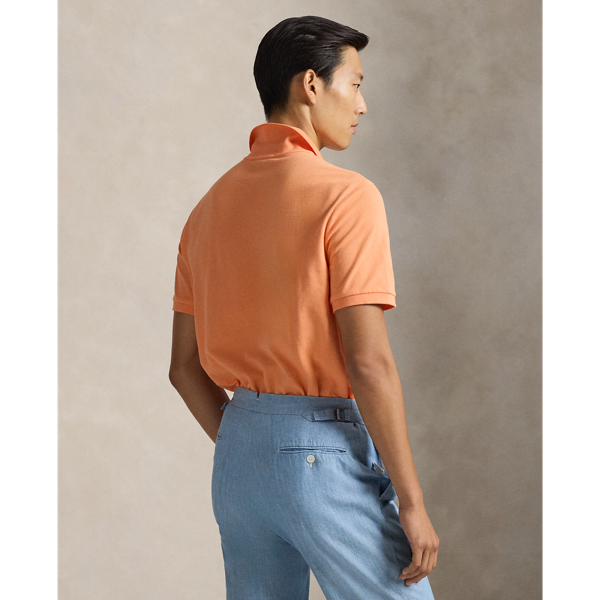 Pompano Orange The Iconic Classic Fit Mesh Polo Polo Ralph Lauren 5