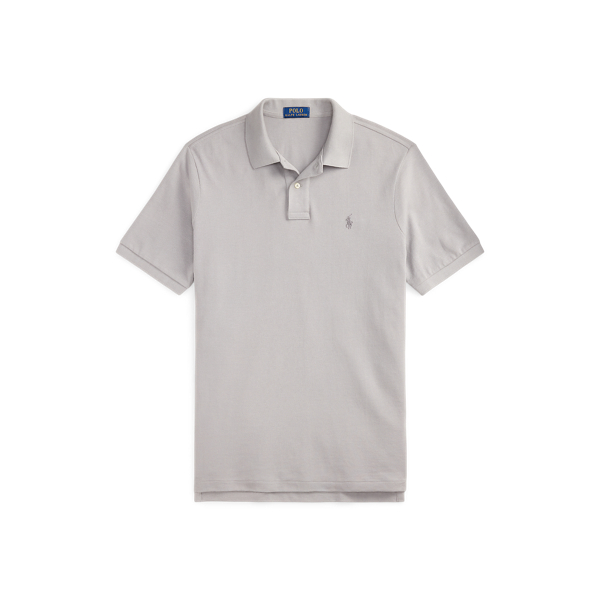 Soft Grey The Iconic Classic Fit Mesh Polo Polo Ralph Lauren 2