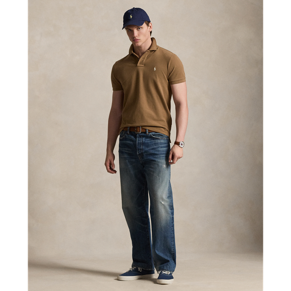 RL Brown The Iconic Classic Fit Mesh Polo Polo Ralph Lauren 4