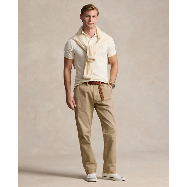 Slim Fit Mesh Polo Shirt