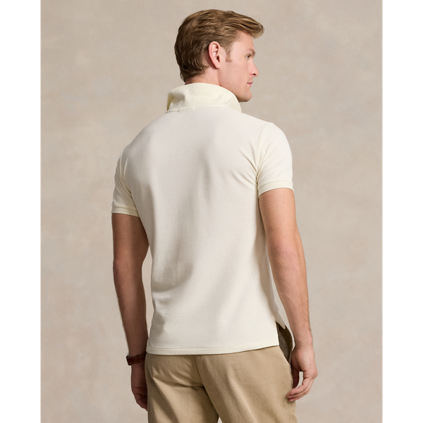 Slim Fit Mesh Polo Shirt