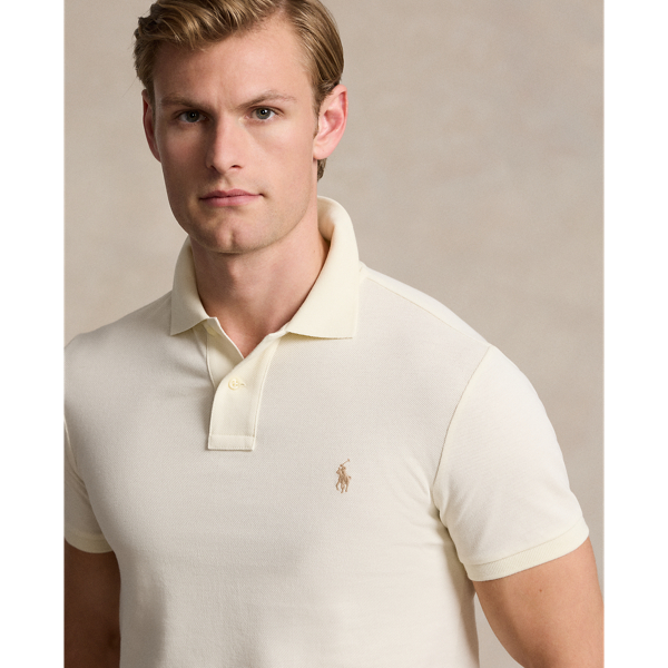 Slim Fit Mesh Polo Shirt