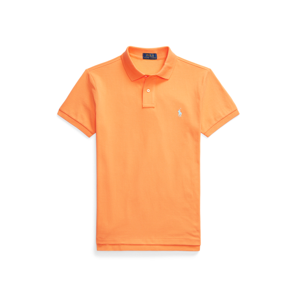 Classic Peach Slim Fit Mesh Polo Shirt Polo Ralph Lauren 2