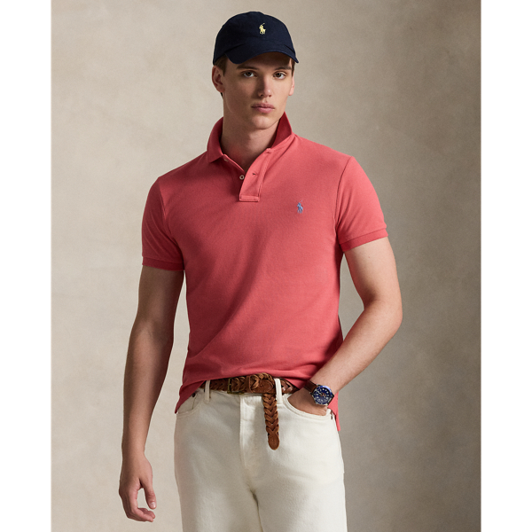 Slim Fit Mesh Polo Shirt