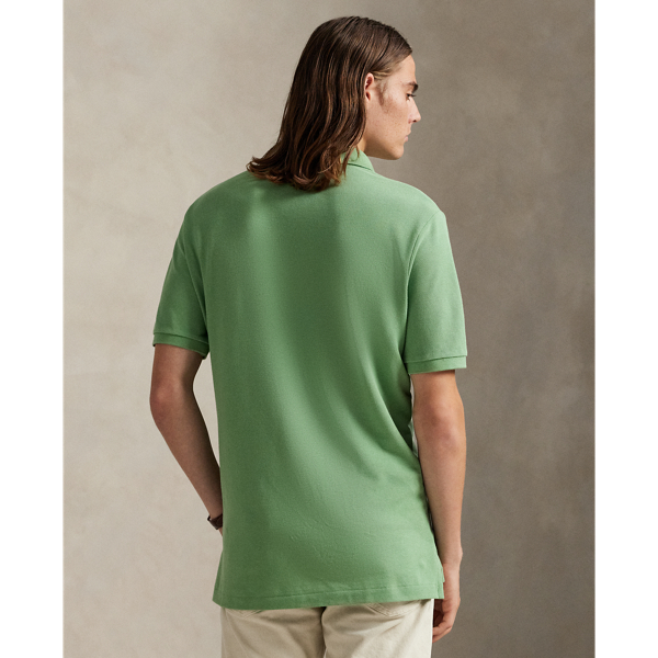 Slim fit mesh Polo-shirt Polo Ralph Lauren in Outback green 5