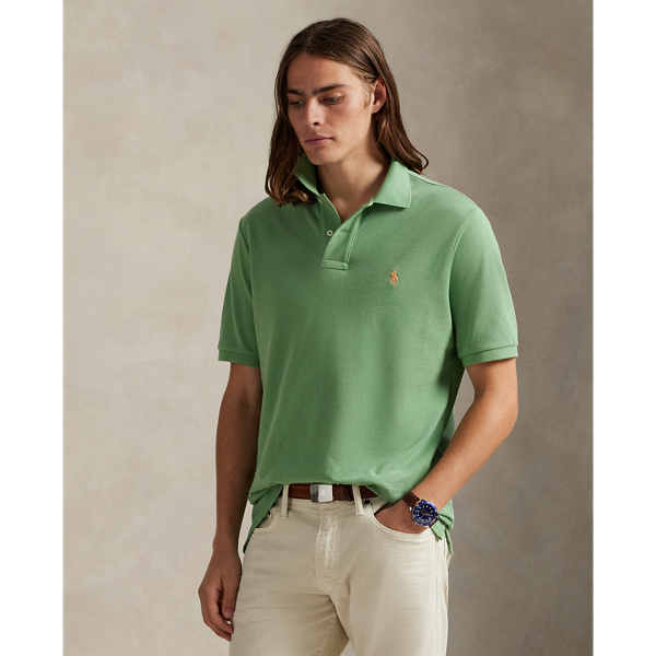 Slim fit mesh Polo-shirt Polo Ralph Lauren in Outback green 7