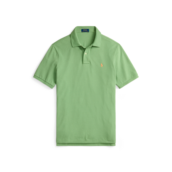 Slim fit mesh Polo-shirt Polo Ralph Lauren in Outback green 2