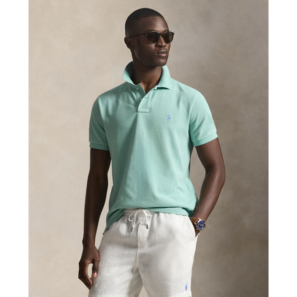 Slim Fit Mesh Polo Shirt