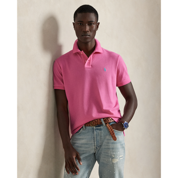 Slim Fit Mesh Polo Shirt