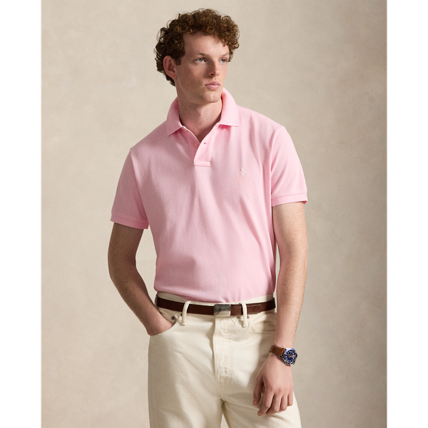 Polo en coton piqu&eacute; Slim Fit Polo Ralph Lauren en Rose baignade 7