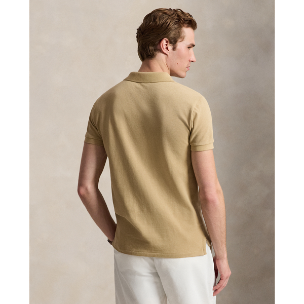 Slim fit mesh Polo-shirt Polo Ralph Lauren in Vintage khaki 5