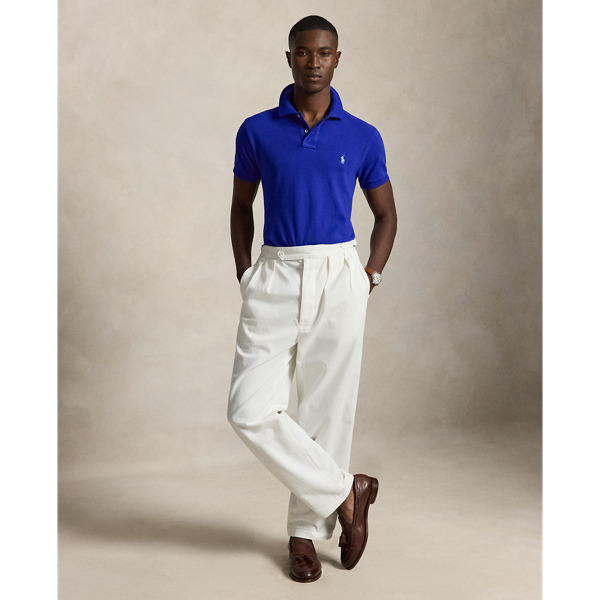 Polo en coton piqu&eacute; Slim Fit Polo Ralph Lauren en Azur classique 4