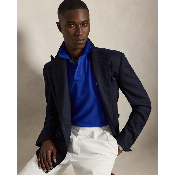 Polo en coton piqu&eacute; Slim Fit Polo Ralph Lauren en Azur classique 7