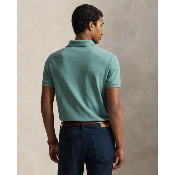 Polo en coton piqu&eacute; Slim Fit Polo Ralph Lauren en Vert paysager 5