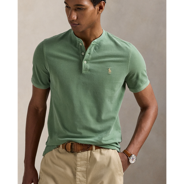 Fatigue Featherweight Mesh Henley Polo Ralph Lauren 6