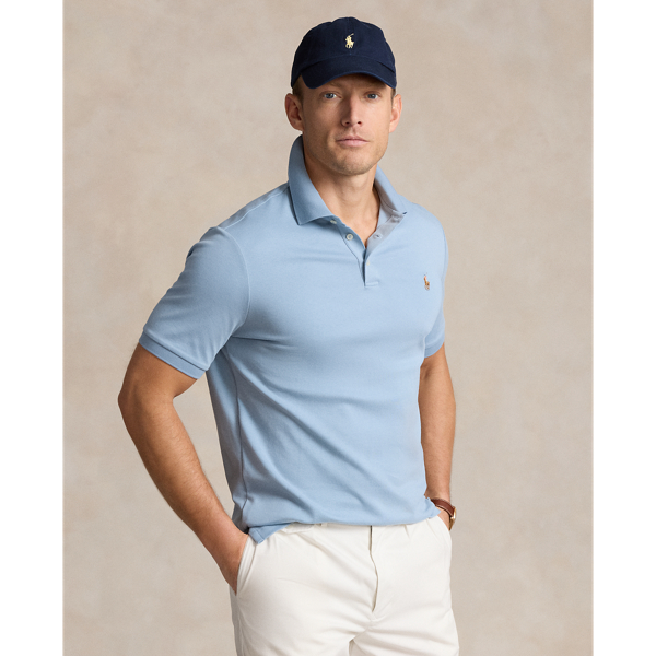 Vessel Blue Classic Fit Soft Cotton Polo Shirt Polo Ralph Lauren 1