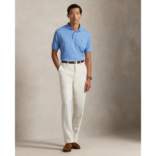 Sky Blue Classic Fit Soft Cotton Polo Shirt Polo Ralph Lauren 4