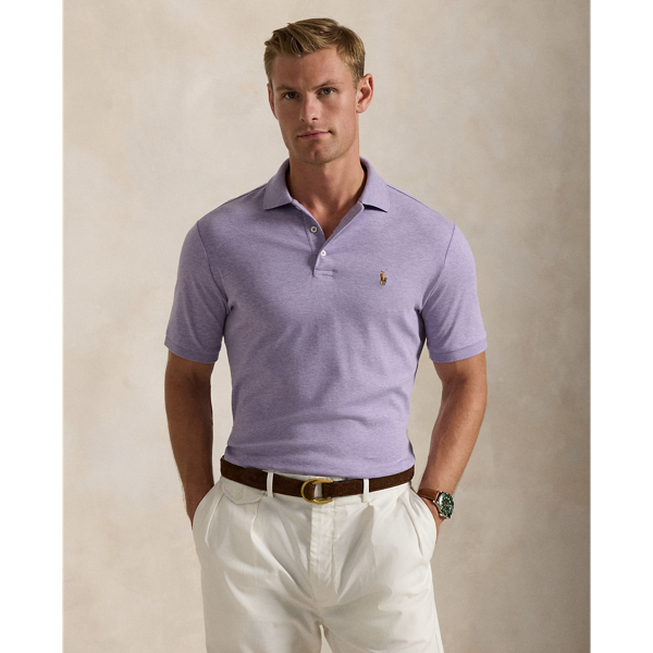 Amethyst Heather Classic Fit Soft Cotton Polo Shirt Polo Ralph Lauren 7