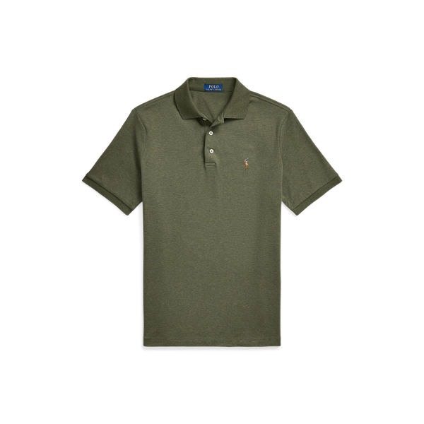 Service Green Heather Classic Fit Soft Cotton Polo Shirt Polo Ralph Lauren 2