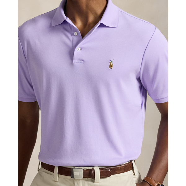 Powder Purple Classic Fit Soft Cotton Polo Shirt Polo Ralph Lauren 6