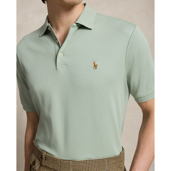 Light Green Classic Fit Soft Cotton Polo Shirt Polo Ralph Lauren 6