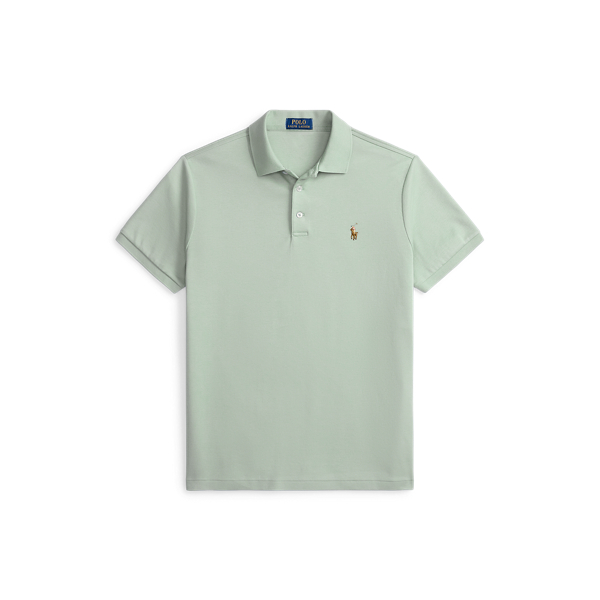 Light Green Classic Fit Soft Cotton Polo Shirt Polo Ralph Lauren 2