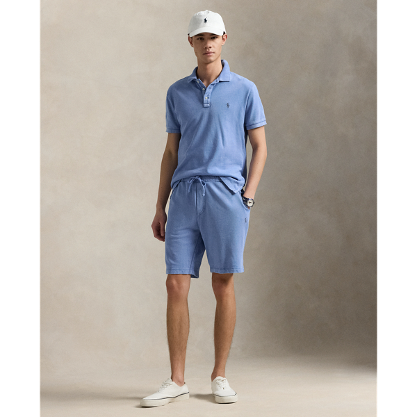 Polo de rizo ultrasuave Custom Slim Fit Polo Ralph Lauren en Azul campus 4