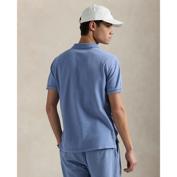Polo de rizo ultrasuave Custom Slim Fit Polo Ralph Lauren en Azul campus 5