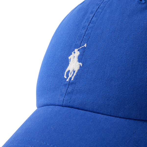 New Iris Blue W/white Pp The Iconic Cotton Chino Ball Cap Polo Ralph Lauren 3