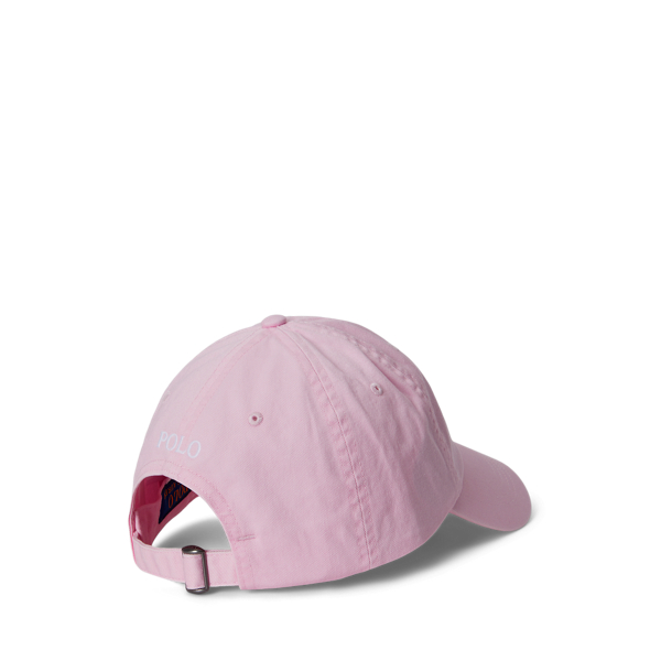 Polo Ralph Lauren 아이코닉 코튼 치노 볼 캡 배스 핑크 & 화이트 퍼플 2