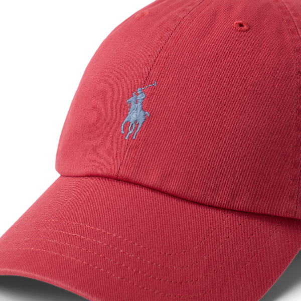 Polo Ralph Lauren 아이코닉 코튼 치노 볼 캡 낸터킷 레드 3