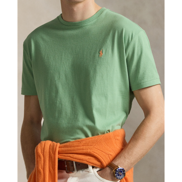 Outback Green Classic Fit Jersey Crewneck T-Shirt Polo Ralph Lauren 6